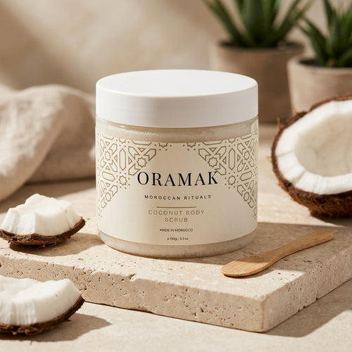 Gommage ORAMAK Coco Velours hydratant rituel soin peau seche
